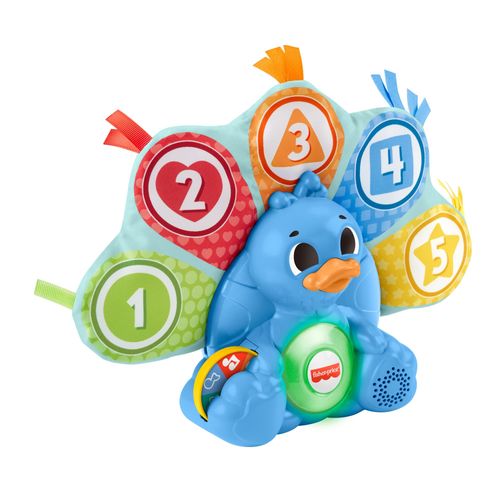 Brinquedo Pedagógico com Luz e Som - Linkimals - Pavão Penas Coloridas - Fisher-Price