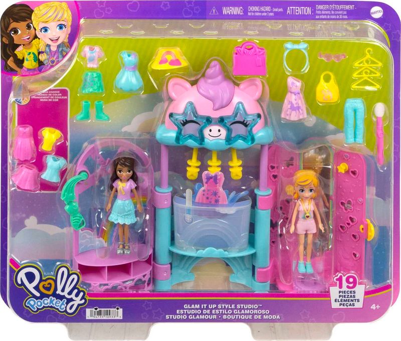 Playset-Polly-Pocket-com-Mini-Bonecas---Boutique-de-Moda---Mattel-2