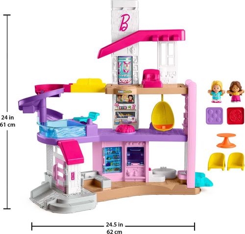 Casa dos Sonhos Barbie - Little People - Interativa com Luz e Som - Fisher-Price