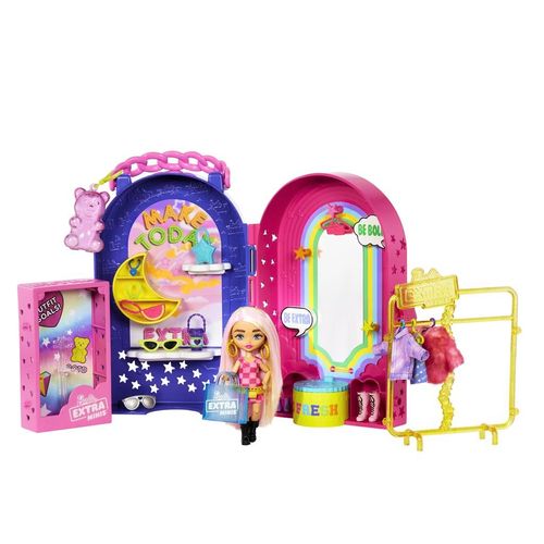 Playset Barbie Extra Minis com Boneca - Boutique - Mattel