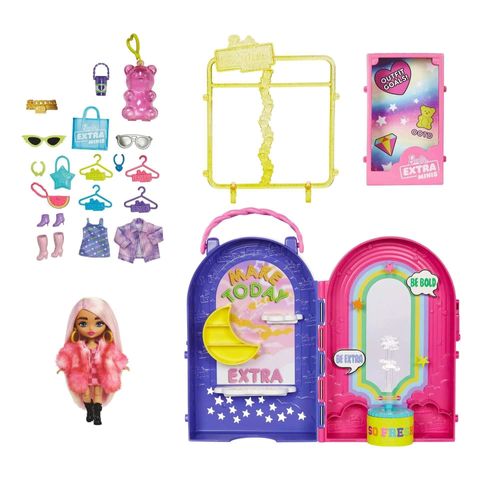 Playset Barbie Extra Minis com Boneca - Boutique - Mattel