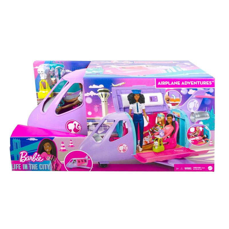 Playset-e-Aviao-com-Boneca-Barbie---Brooklyn---Life-in-The-City---Mattel-2
