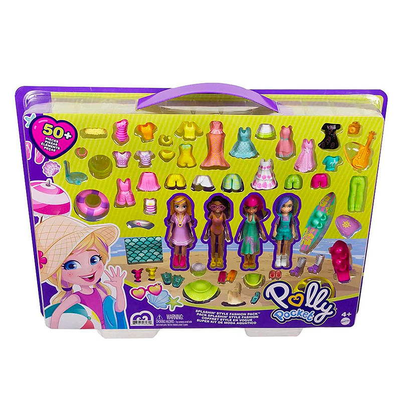 Polly-Pocket---Super-Kit-de-Moda-Aquatico---Pequenas-Grandes-Aventuras---Mattel-2