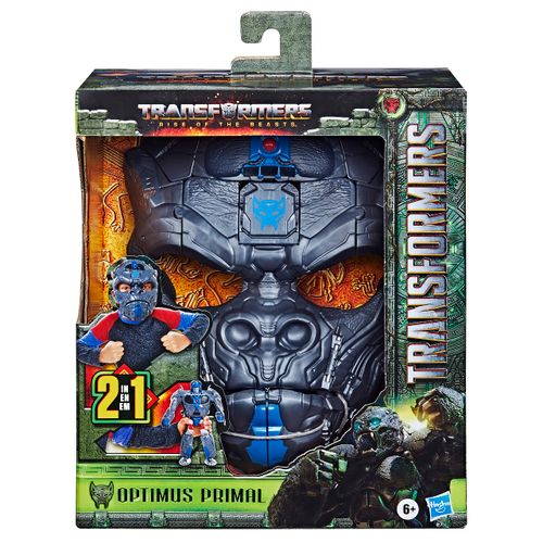 Máscara Transformável 2 em 1 - Figura Articulada - Optimus Primal - Transformers: O Despertar das Feras - 22 cm - Hasbro