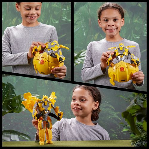 Máscara Transformável 2 em 1 - Figura Articulada - Bumblebee - Transformers: O Despertar das Feras - 22 cm - Hasbro