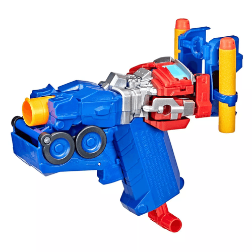 Lançador de Dardos Nerf 2 em 1 - Figura Optimus Prime Blaster - Transformers: O Despertar das Feras - Hasbro