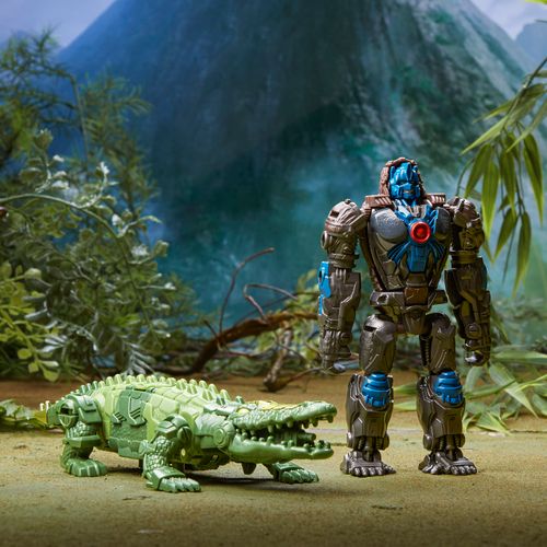 Conjunto de Figuras Transformáveis - Optimus Primal e Skullcruncher - Transformers: O Despertar das Feras - Hasbro