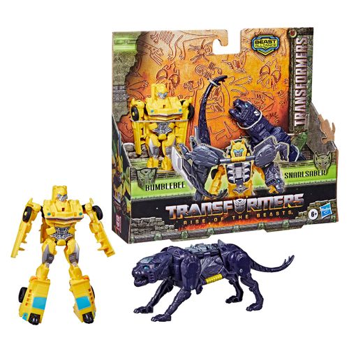 Conjunto de Figuras Transformáveis - Bumblebee e Snarlsaber - Transformers: O Despertar das Feras - Hasbro