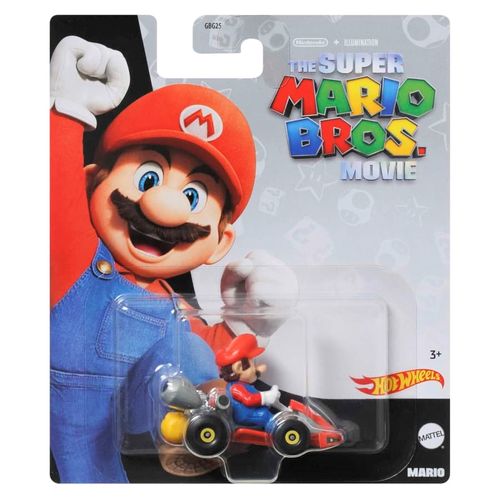 Carrinho Hot Wheels - Mario - The Super Mario Bros Movie - 1:64 - Mattel