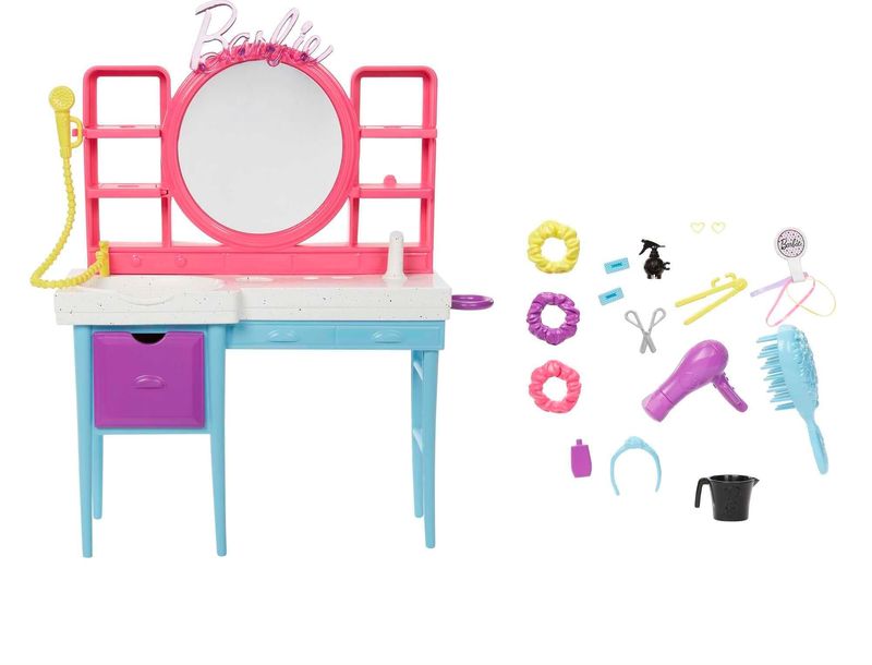 Playset-Barbie-com-Boneca---Salao-de-Beleza---Totally-Hair---Mattel-3