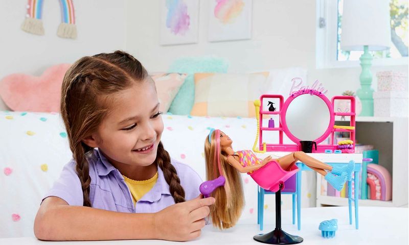 Playset-Barbie-com-Boneca---Salao-de-Beleza---Totally-Hair---Mattel-6