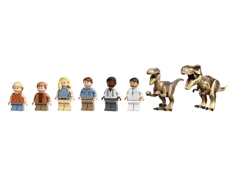 LEGO-Jurassic-Park---Centro-de-Visitantes-Ataque-de-T.-rex-e-Raptor---30-Anos---693-Pecas---76961-5