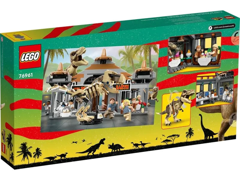 LEGO-Jurassic-Park---Centro-de-Visitantes-Ataque-de-T.-rex-e-Raptor---30-Anos---693-Pecas---76961-6
