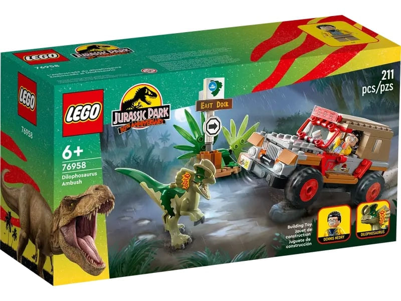 LEGO-Jurassic-Park---Emboscada-do-Dilofossauro---30-Anos---211-Pecas---76958-1