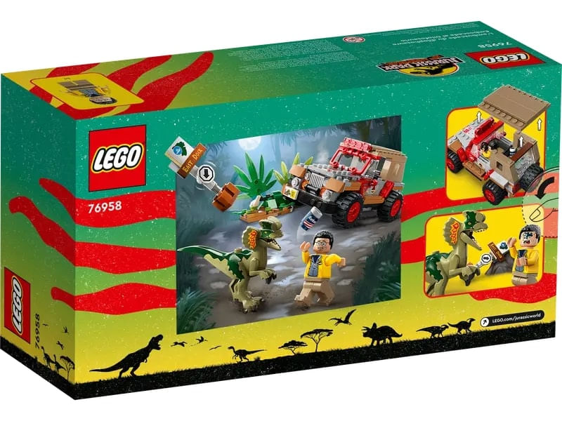 LEGO-Jurassic-Park---Emboscada-do-Dilofossauro---30-Anos---211-Pecas---76958-6