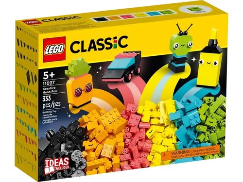 LEGO Classic - Diversão Néon Criativa - 333 Peças - 11027