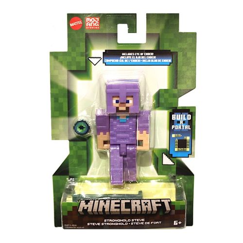 Figura Articulada - Minecraft - Steve Stronghold - Vanilla - Mattel