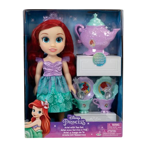 Boneca Princesas com Acessórios - Ariel Hora do Chá - Disney - 35 cm - Multikids