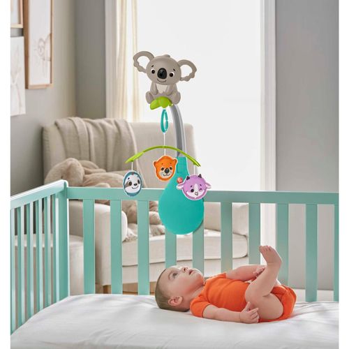 Móbile Musical Koala 3 em 1 - Relaxante e Divertido - Fisher-Price