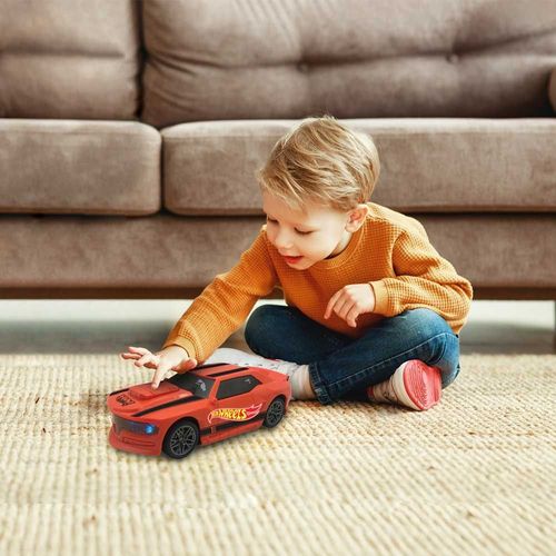 Carro Hot Wheels - Flash com Luz e Som - Laranja - Multikids