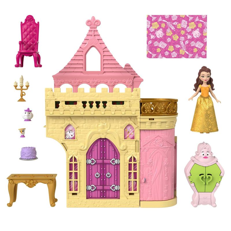 Playset-com-Mini-Figuras---Castelo-da-Bela---A-Bela-e-a-Fera---Disney-Princesas---Mattel-3