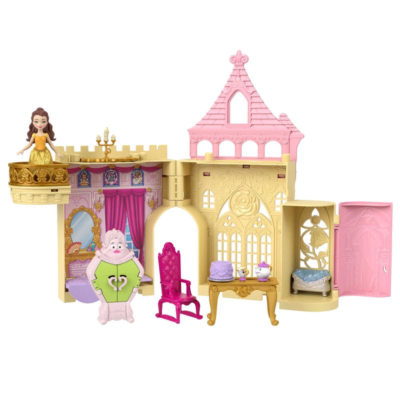 Playset-com-Mini-Figuras---Castelo-da-Bela---A-Bela-e-a-Fera---Disney-Princesas---Mattel-10a