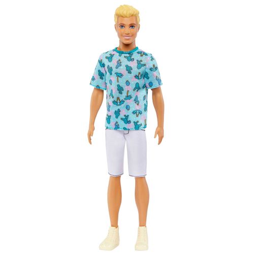 Boneco Ken Fashionista - Camiseta Tropical - Loiro - 211 - Mattel