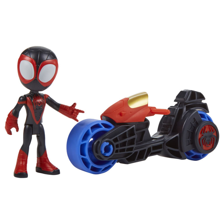Veiculo-de-Roda-Livre-com-Mini-Figura---Spidey-and-his-Amazing-Friends---Miles-Morales---Hasbro-1