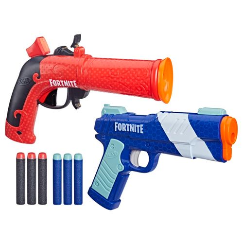 Kit com 2 Lançadores de Dardos Nerf - Fortnite - LP e Flint-Knock - Hasbro