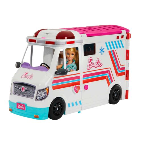 Veículo e Playset Barbie - Ambulância e Cliníca Móvel - Profissões - Mattel