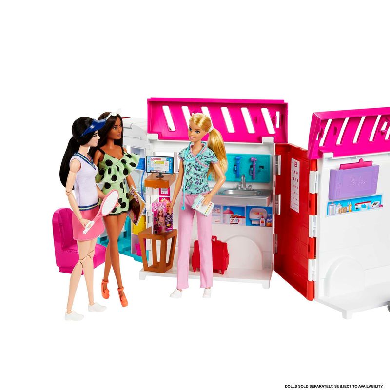 Veiculo-e-Playset-Barbie---Ambulancia-e-Clinica-Movel---Profissoes---Mattel-5