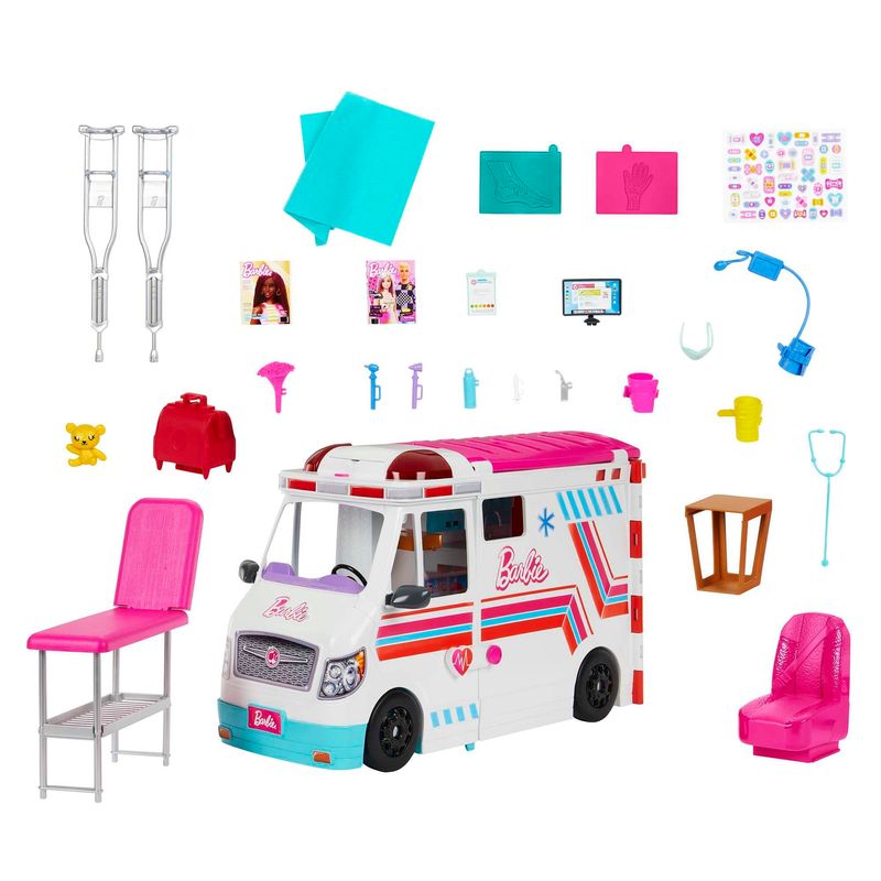 Veiculo-e-Playset-Barbie---Ambulancia-e-Clinica-Movel---Profissoes---Mattel-8