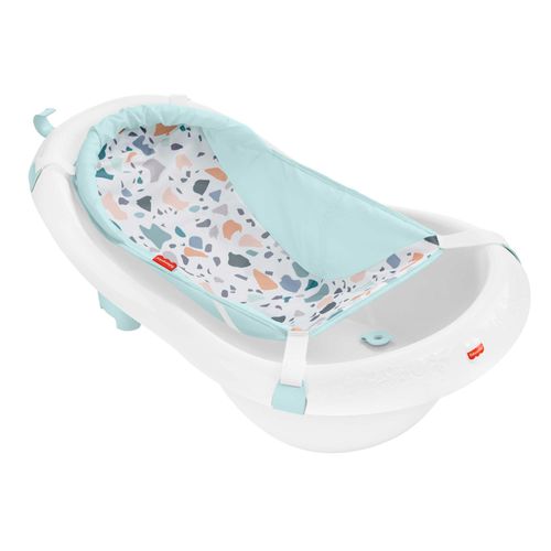 Banheira com Acessórios - Deluxe - 4 em 1 - Azul - Fisher Price