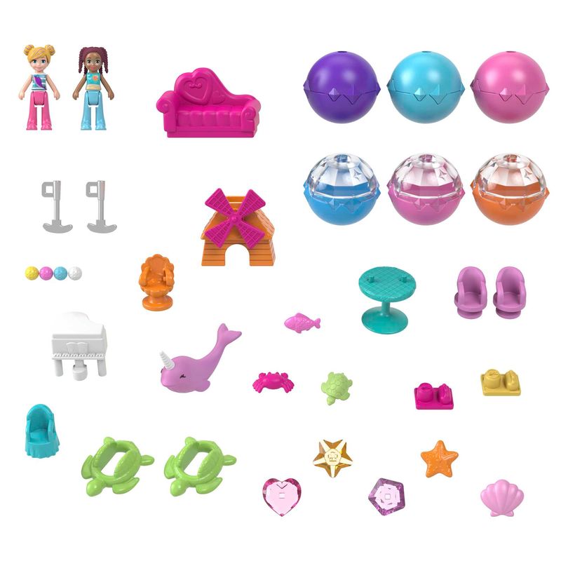 MATHKV71---Playset-Polly-Pocket-com-Mini-Bonecas---Barco-Aventureiro-Narval-Baia-Magica---Mattel-6