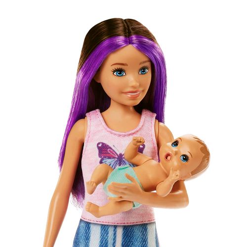 Boneca Barbie com Acessórios - Skipper Babysitters - Hora de Dormir - Mattel