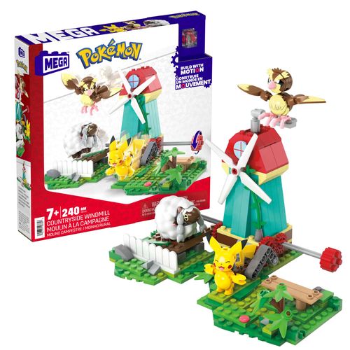 Blocos de Montar - Mega - Pokémon - Moinho Rural - 240 Peças - Mattel