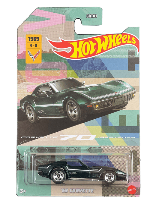 Carrinho Hot Wheels - 69 Corvette - Corvette 70 Anos - 1:64 - Mattel