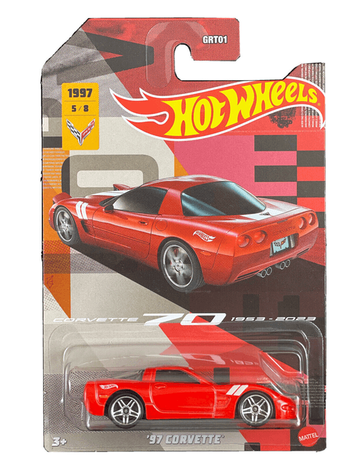 Carrinho Hot Wheels - 97 Corvette - Corvette 70 Anos - 1:64 - Mattel