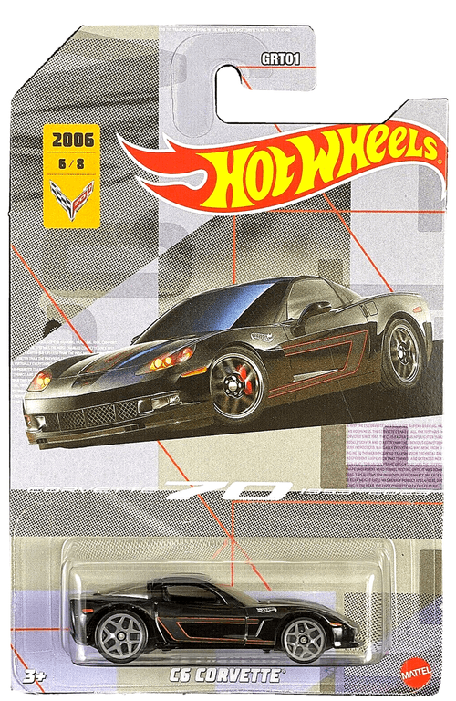 Carrinho Hot Wheels - C6 Corvette - Corvette 70 Anos - 1:64 - Mattel