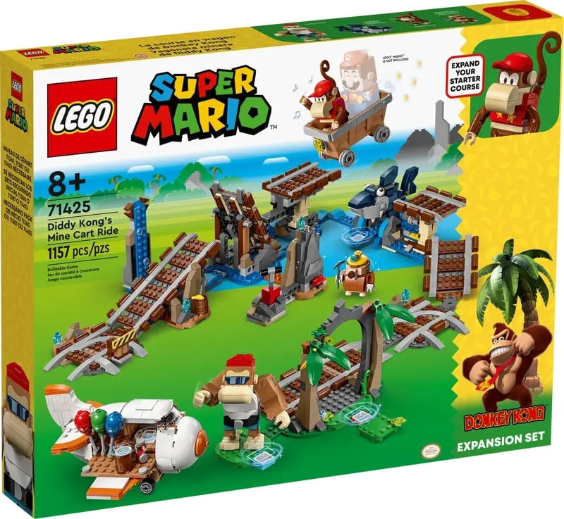 LEG71425---LEGO-Super-Mario---Pacote-de-Expansao---Percurso-no-Vagonete-do-Diddy-Kong---1157-1