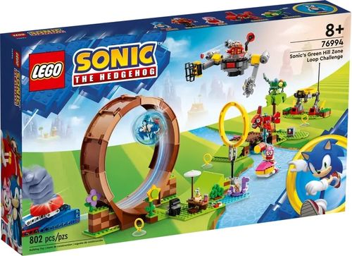 LEGO Sonic The Hedgehog - Desafio de Looping da Zona de Green Hill do Sonic - 802 Peças - 76994