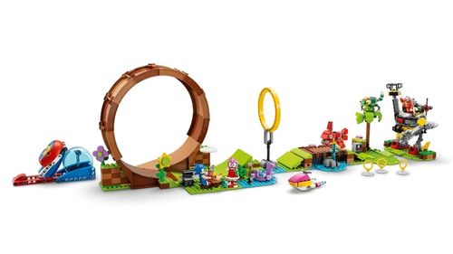 LEGO Sonic The Hedgehog - Desafio de Looping da Zona de Green Hill do Sonic - 802 Peças - 76994