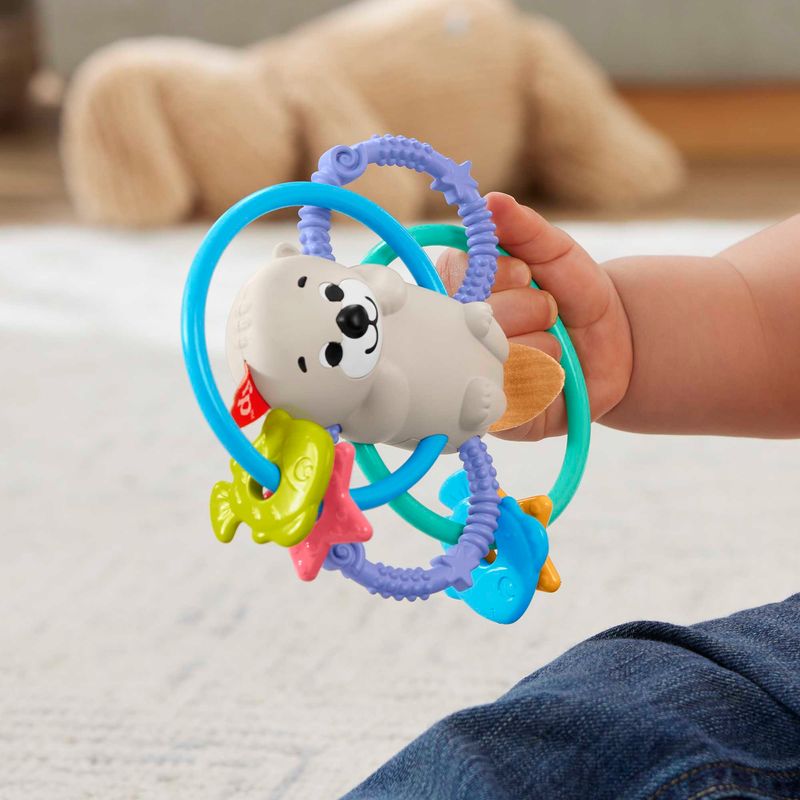 MATHJW12---Mordedor-com-Chocalho---Lontra-Girar-e-Morder---Fisher-Price-6