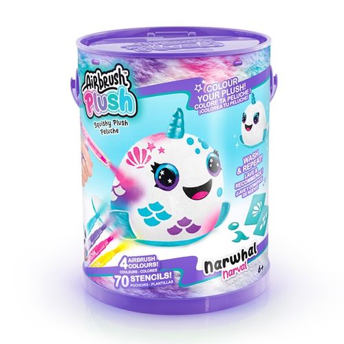 Pelúcia na Lata Para Pintar - Unicórnio do Mar - Airbrush Plush - Style 4 Ever - Fun