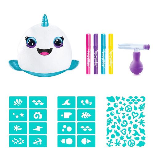 Pelúcia na Lata Para Pintar - Unicórnio do Mar - Airbrush Plush - Style 4 Ever - Fun