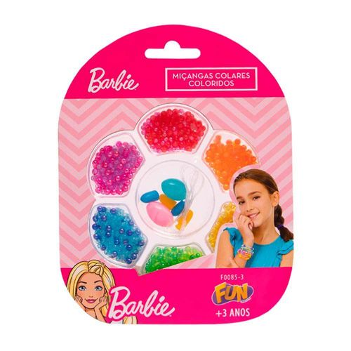 Kit Miçangas Barbie - Colares Coloridos - Sortido - Fun