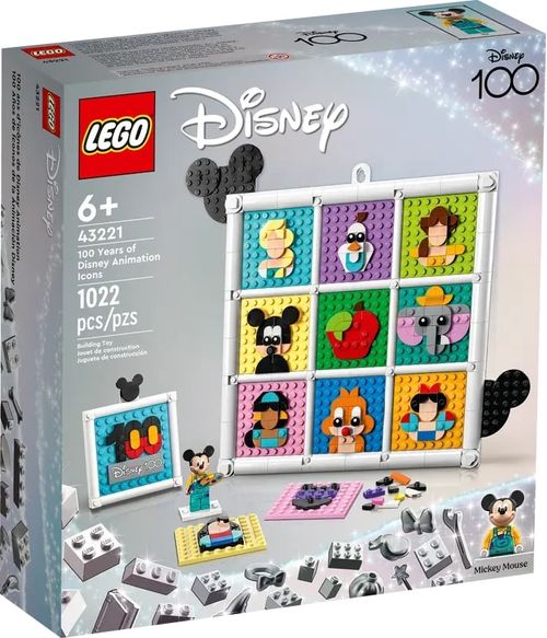 LEGO Disney - 100 Anos de Ícones das Animações da Disney - 1022 Peças - 43221