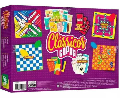 Conjunto com 8 Jogos - Clássicos - Copag