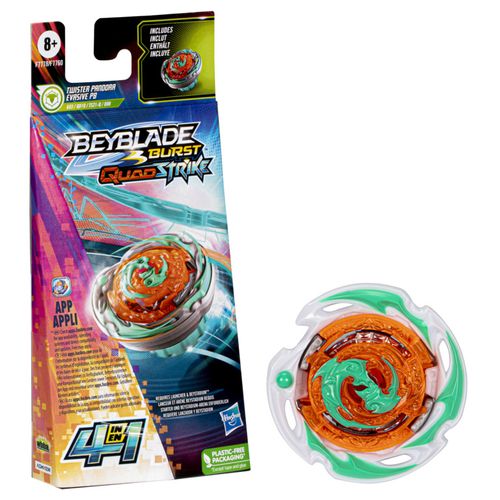 Pião de Batalha - BeyBlade Burst - Quadstrike - Twister Pandora Evasive P8 - 4 em 1 - Hasbro