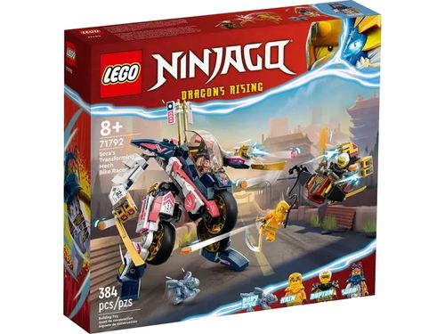 LEGO Ninjago - Robô de Moto de Corrida Mutável de Sora - 384 Peças - 71792